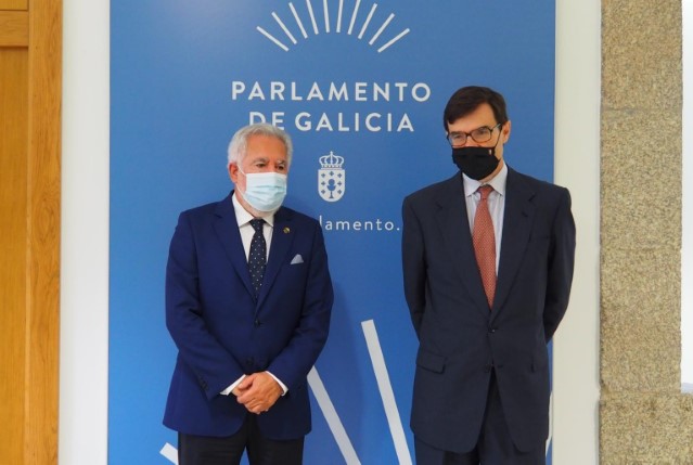 Visita do secretario de Estado para a Unión Europea ao Parlamento de Galicia